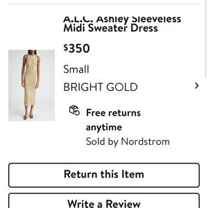 Gold ALC dress